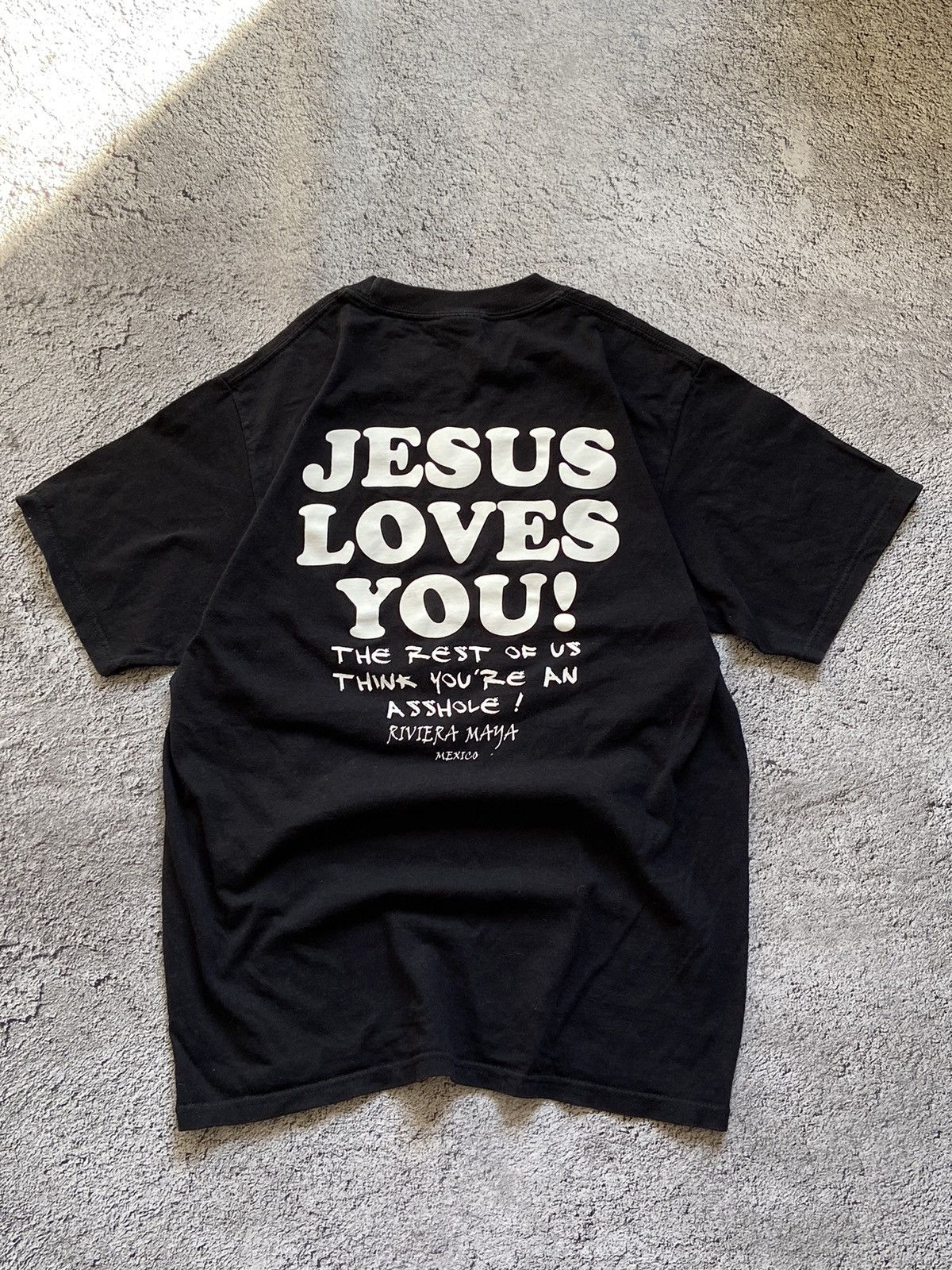 Designer × Japanese Brand Vintage Jesus Love You Faded Distressed Tee Size US M / EU 48-50 / 2 - 2 Thumbnail