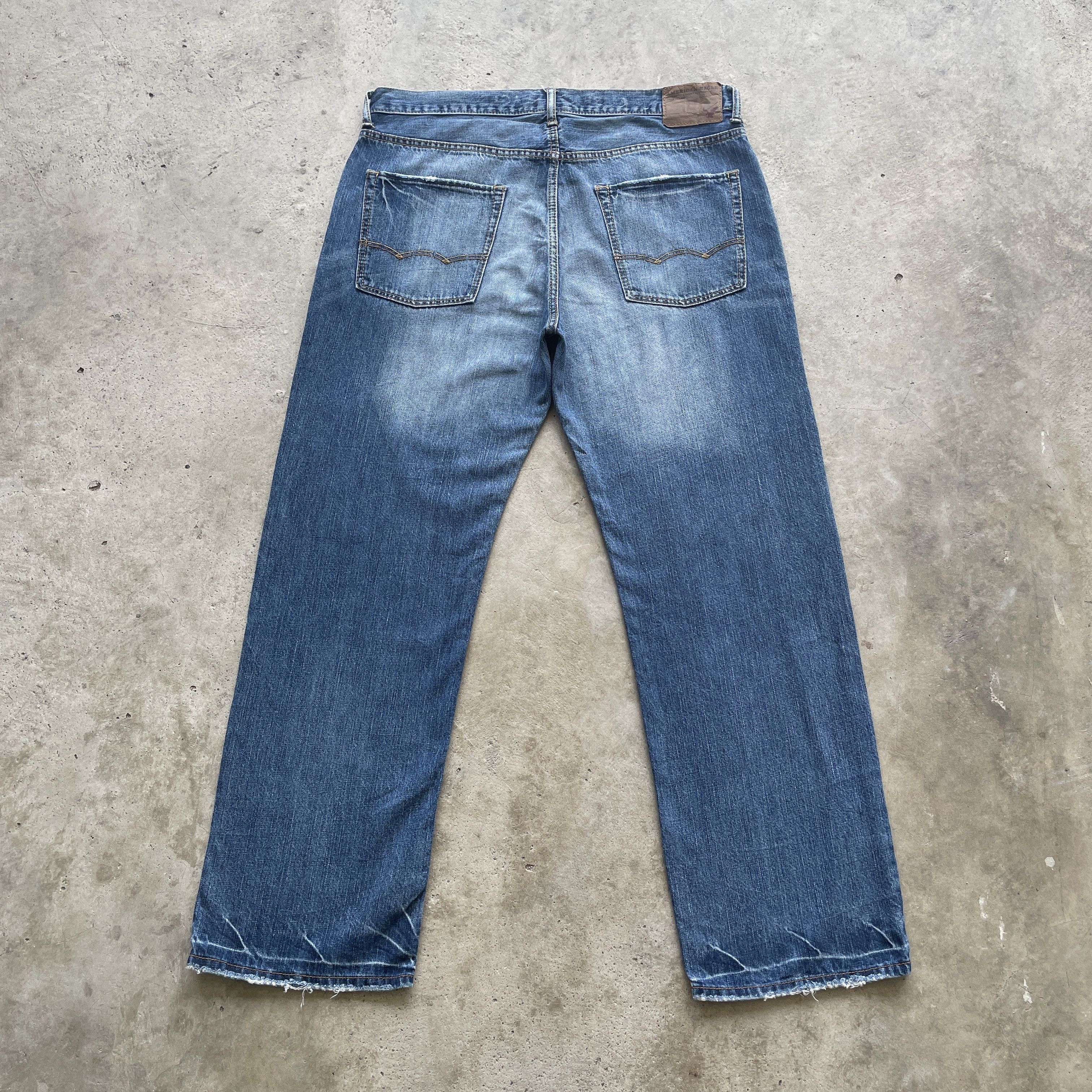 American Eagle Outfitters × Jean VINTAGE AMERICAN EAGLE FADED JEANS BAGGY DENIM PANTS W38 Size US 38 / EU 54 - 13 Thumbnail