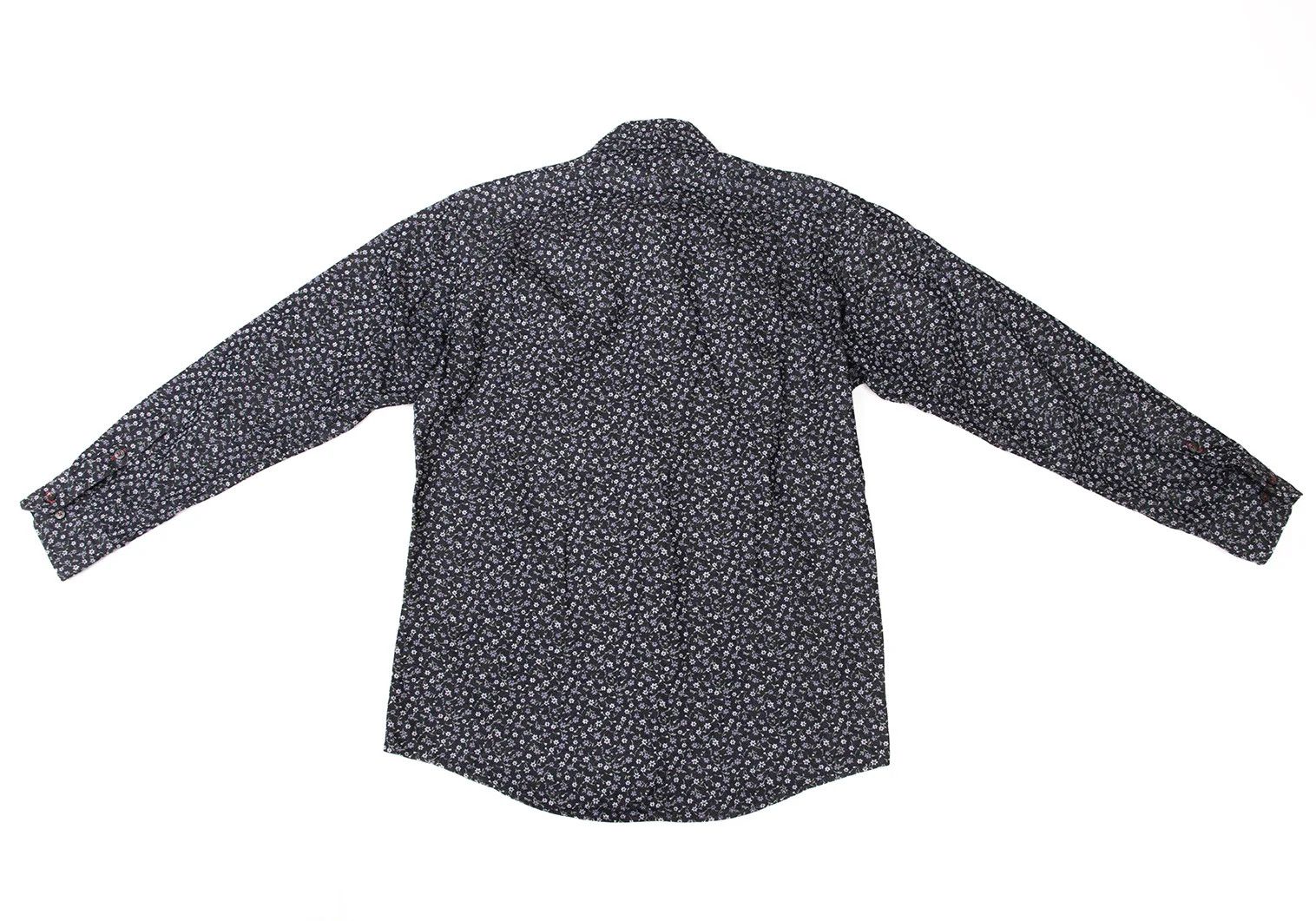 Burberry Floral Pattern Poly-Cotton Shirt in Navy Purple Green Size US M / EU 48-50 / 2 - 15 Thumbnail