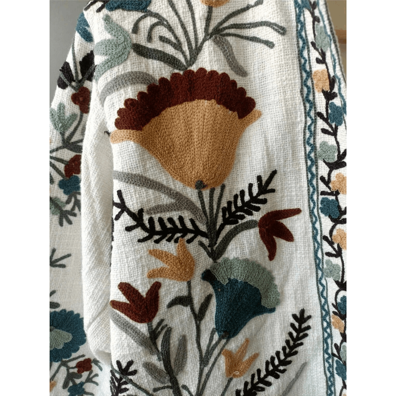 Handmade TNT Suzani Jacket, Winter jacket, quilted jacket Size L / US 10 / IT 46 - 4 Thumbnail