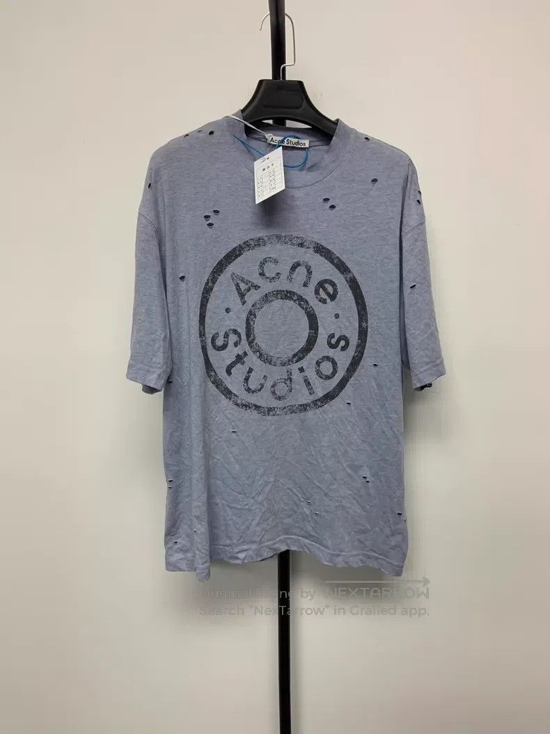 Acne Studios Acne Studios Distressed Logo Printed Short Sleeve T-Shirt, Size US XS / EU 42 / 0 - 1 Thumbnail