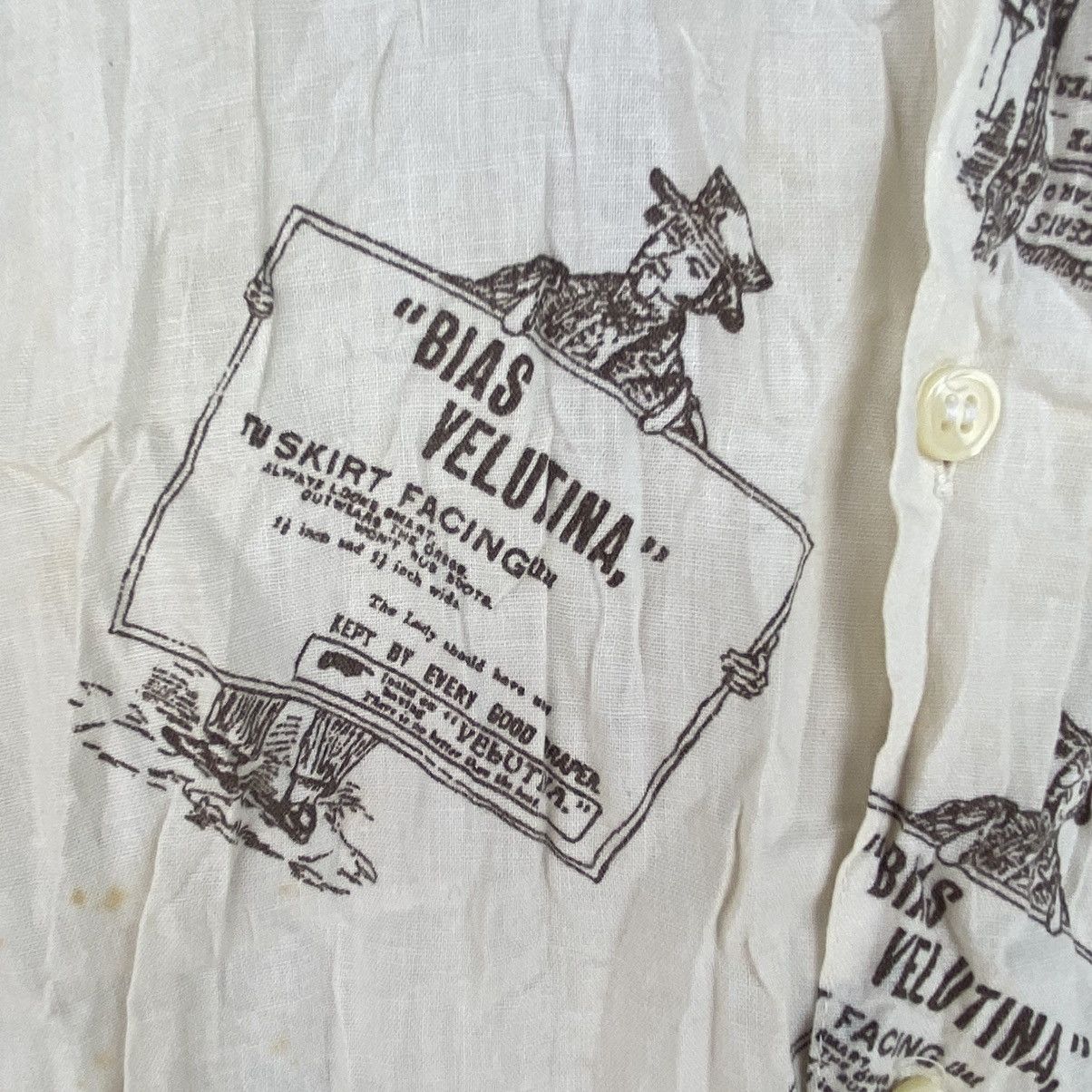 Other Vintage 90s White All Over Print Button Up Shirt Clothing Size US M / EU 48-50 / 2 - 5 Thumbnail
