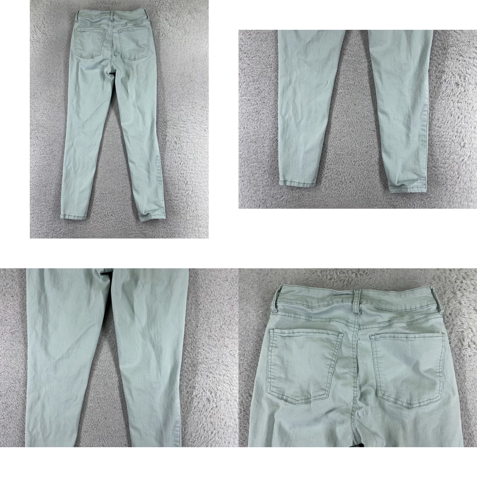 Vintage Authentic American Heritage Pants Juniors 22 Green Mid Rise Distressed 22x26 Size 40" / US 18 - 9 Thumbnail