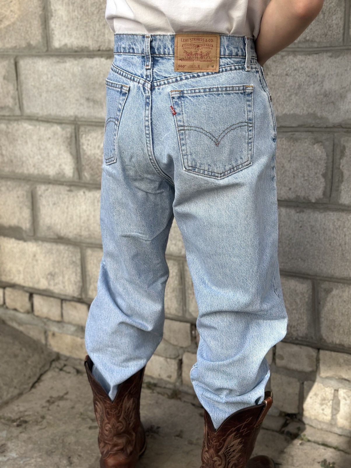 Levi's Vintage Clothing VTG Levi’s 560 M 90s Jeans Crazy Fit Custom Baggy 90s Size US 32 / EU 48 - 20 Thumbnail