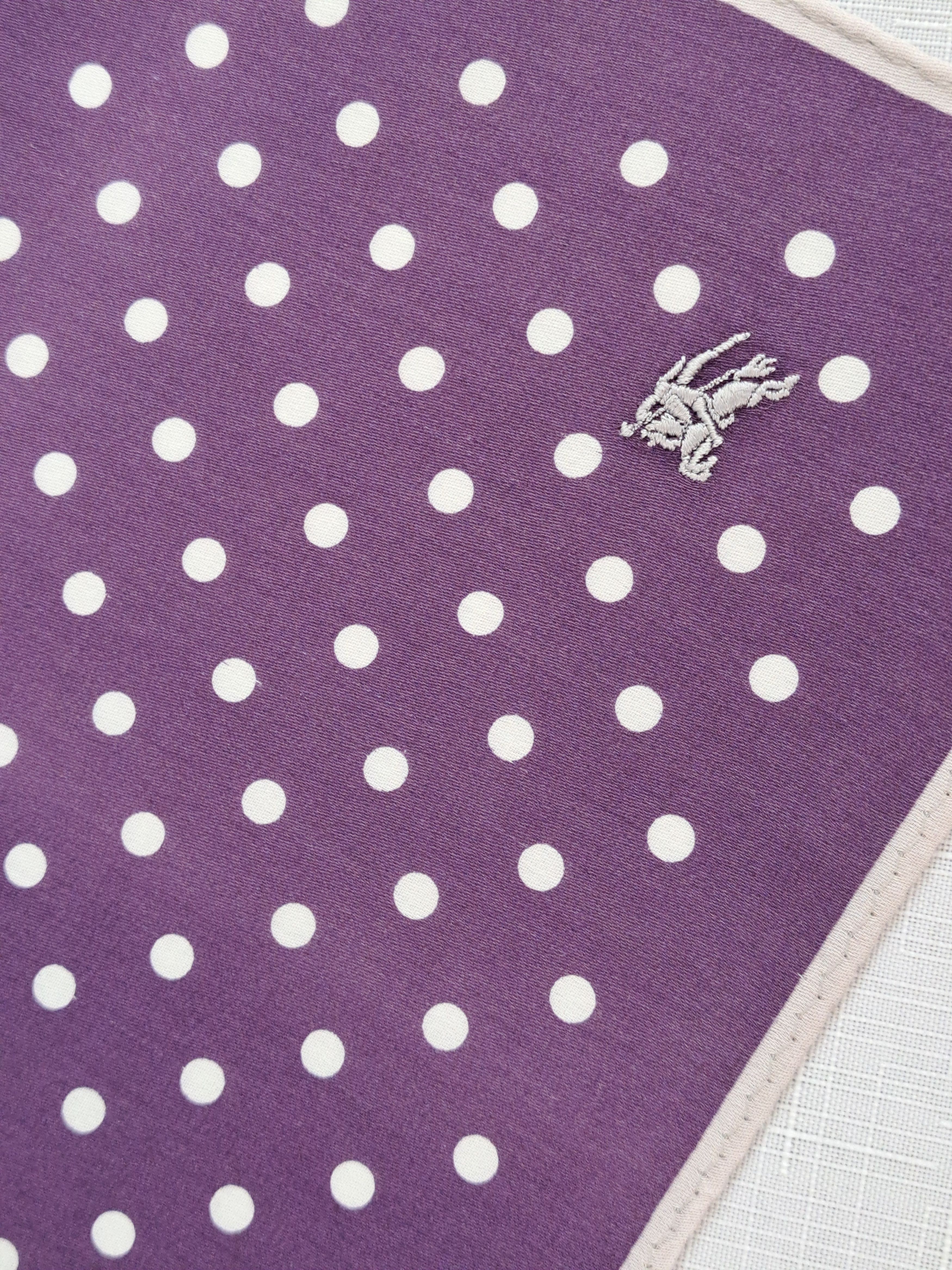 Yves Saint Laurent YSL Burberry Manhattan cotton handkerchief/pocket square. Size ONE SIZE - 19 Thumbnail