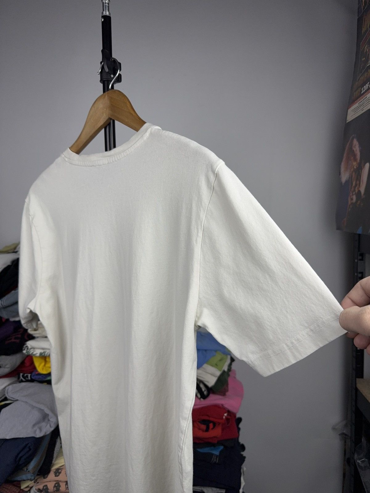 Diesel Luxury Diesel DSL Logo Patch White Tee Vintage Style Size US L / EU 52-54 / 3 - 13 Thumbnail