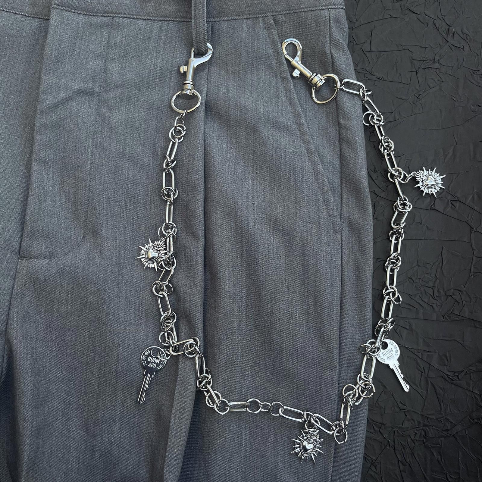 Other Metal Pants Chain – Y2K Punk Waist Hanging Accessory Size ONE SIZE - 5 Thumbnail