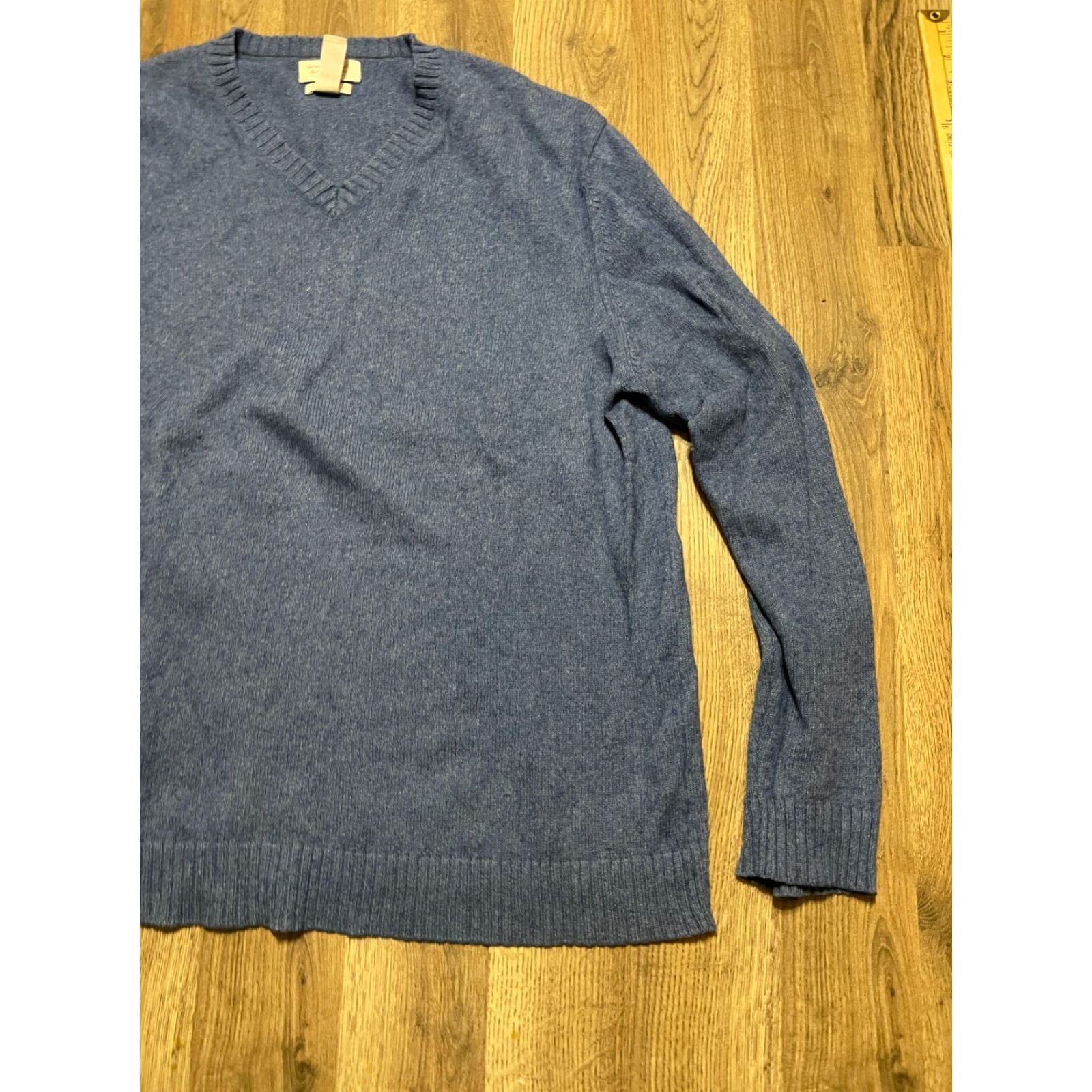 Banana Republic Banana Republic Sweater, Women's XL, Blue, Pullover, Long Sleeve, Luxury Blend, Regular Fit, Casual, Fall, Spring, Summer, Women Size XL / US 12-14 / IT 48-50 - 4 Thumbnail