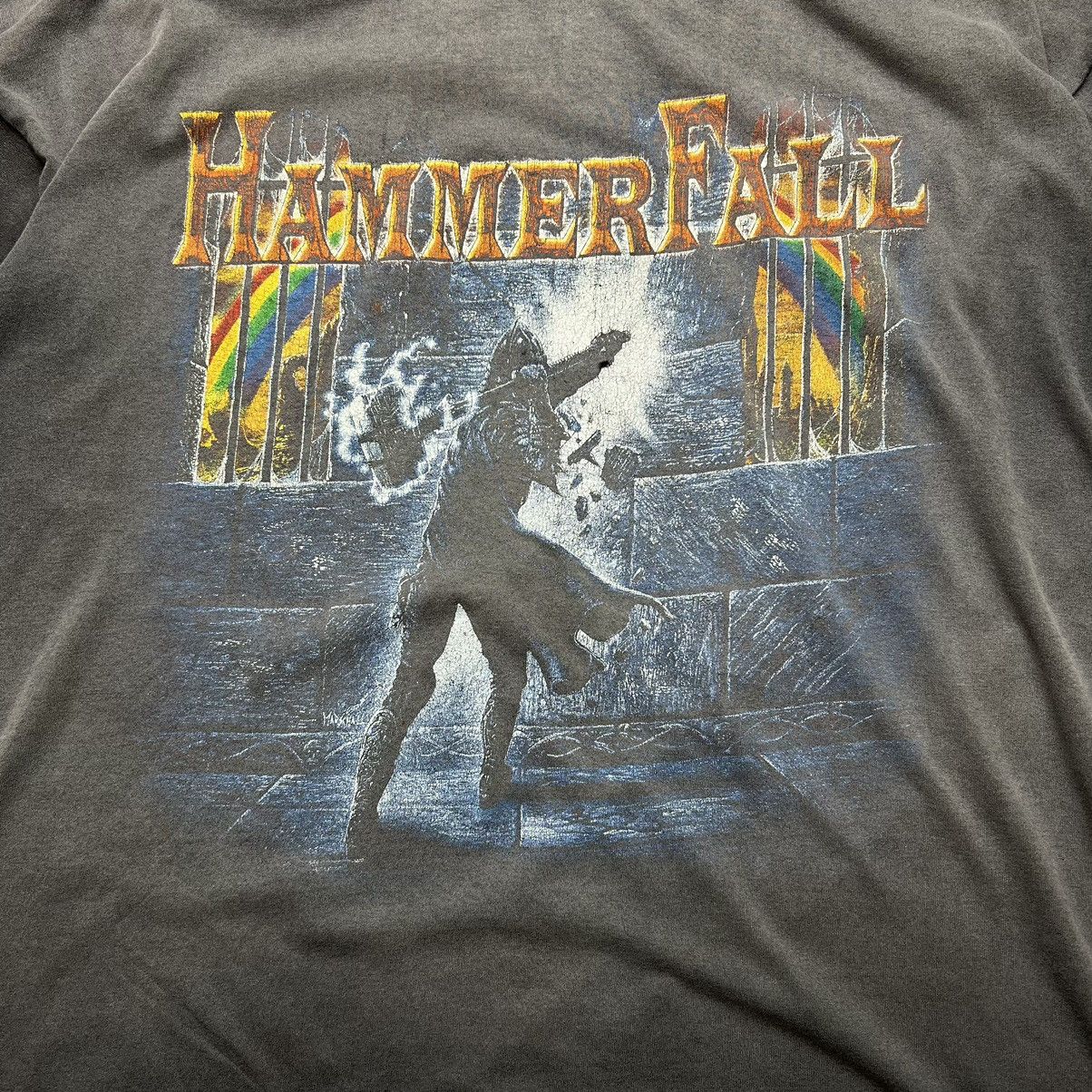 Band Tees × Vintage Vintage 90’s Hammerfall T-Shirt Size US XL / EU 56 / 4 - 3 Thumbnail