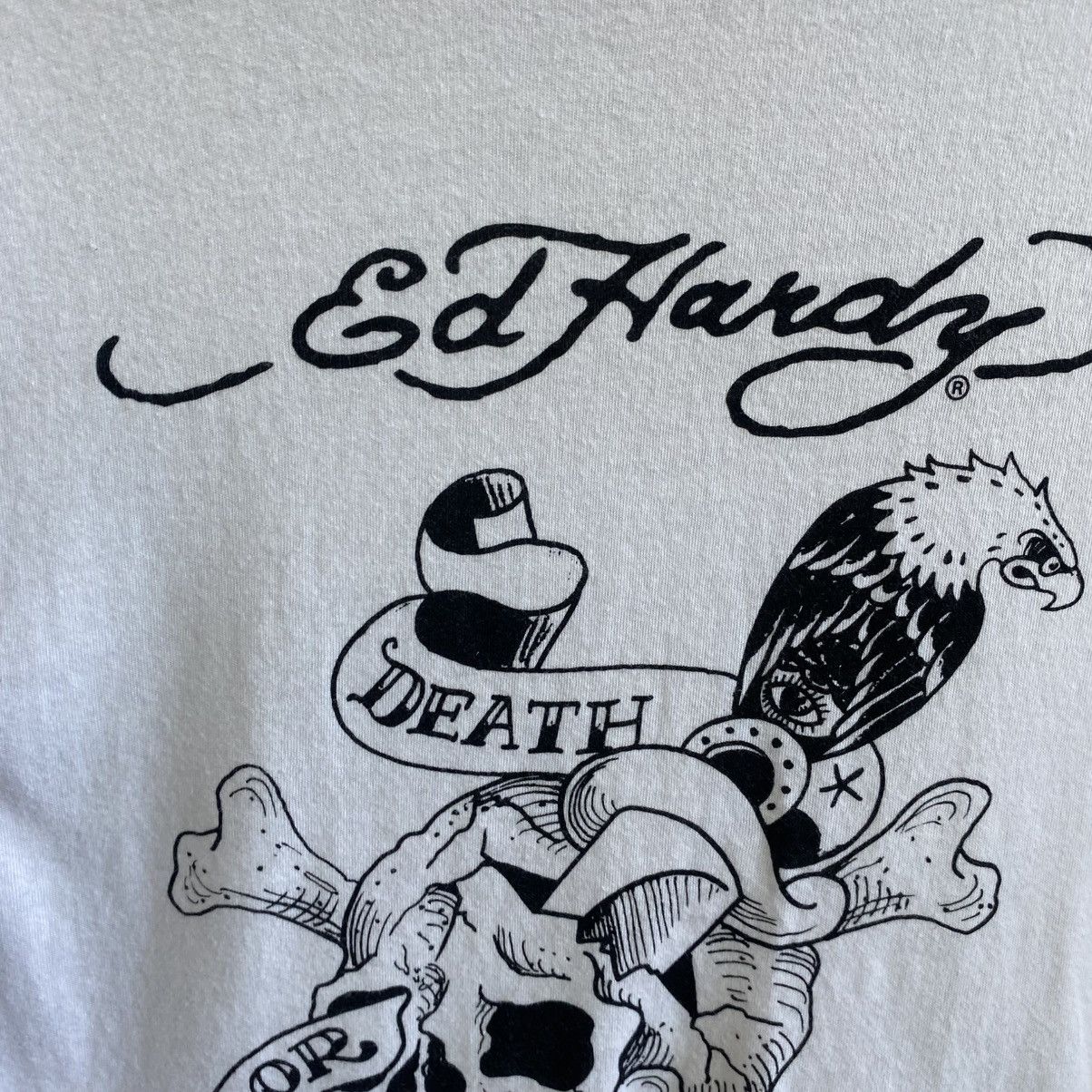 Ed Hardy Mens Ed Hardy by Christian Audigier Big Logo y2k opium tee Size US M / EU 48-50 / 2 - 3 Thumbnail