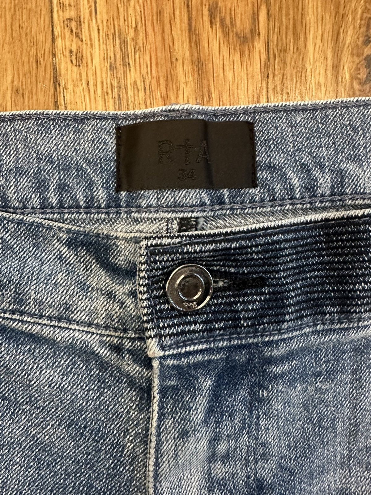Rta Rta Small Spell Distressed Blue Denim Jeans Size 34 Size US 34 / EU 50 - 3 Thumbnail