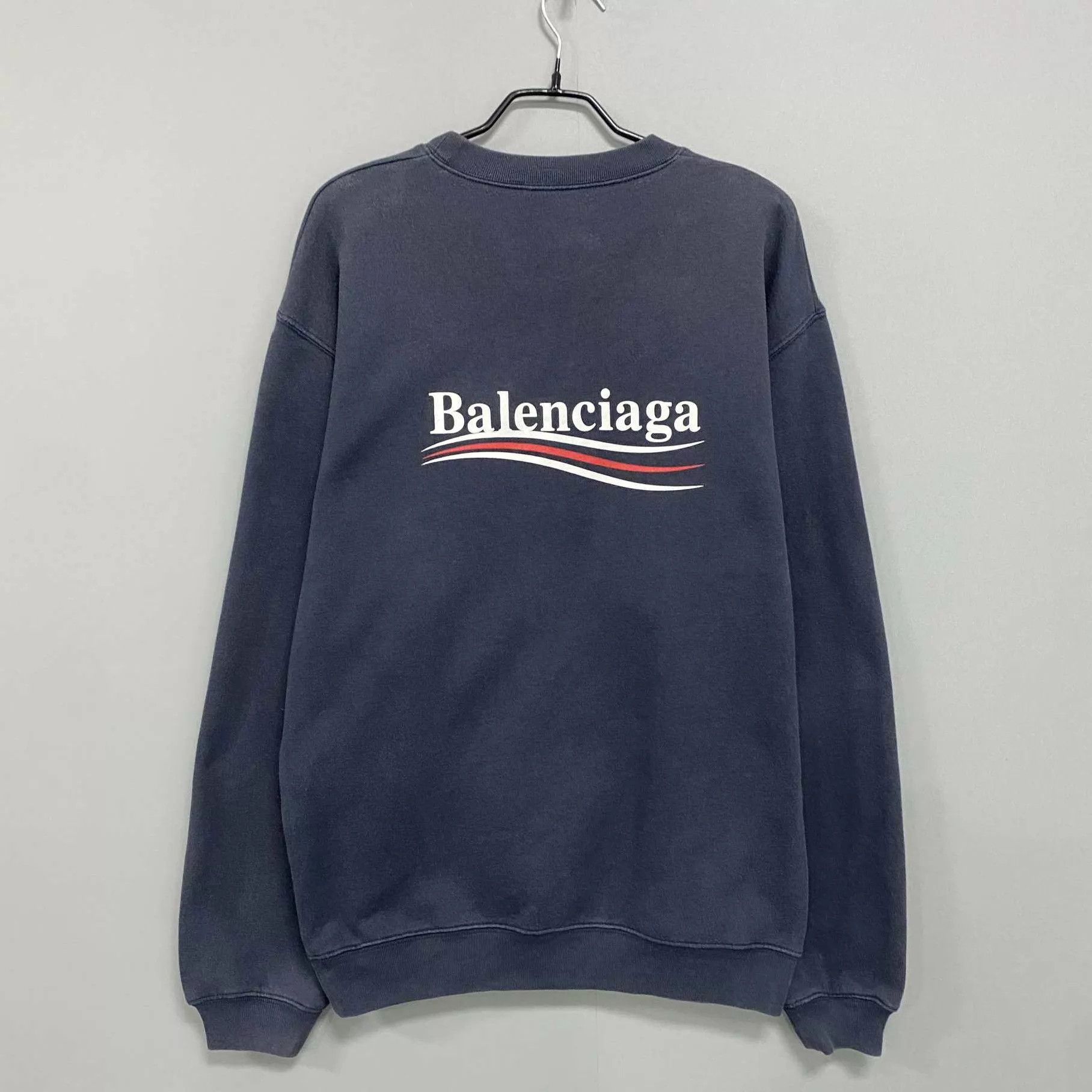 Balenciaga Balenciaga Classic Navy Coke Sweatshirt XS 95 New Size US XS / EU 42 / 0 - 1 Thumbnail