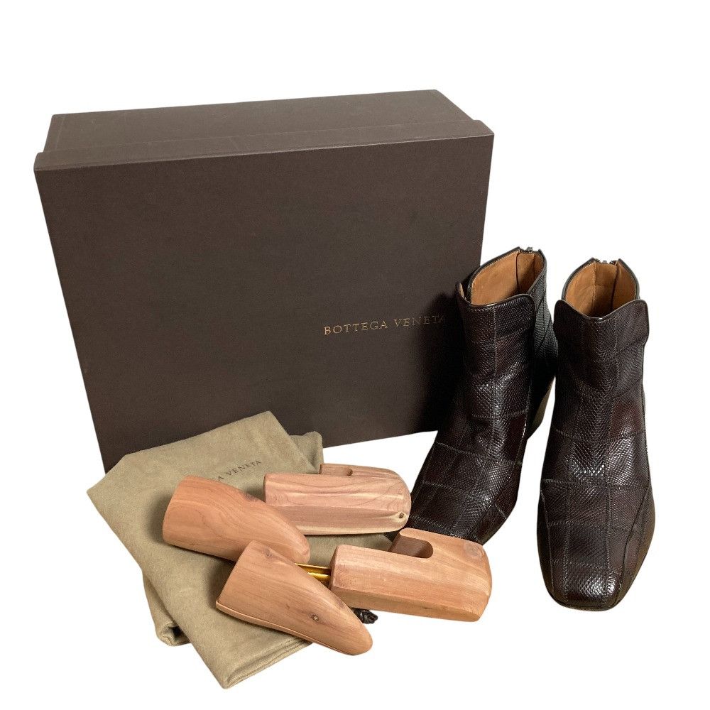 Bottega Veneta Bottega Veneta Bottega Veneta Lizard Leather Short Boots Leather Shoes DUTY FREE for USA Size ONE SIZE - 1 Thumbnail