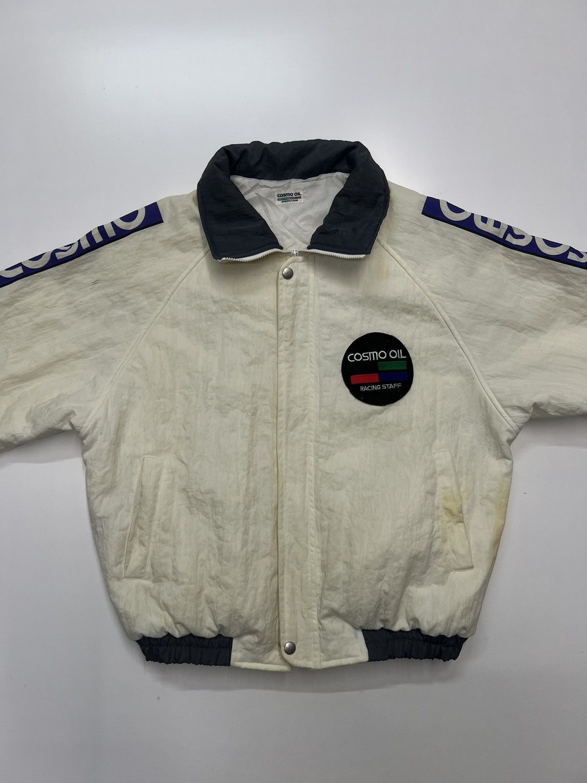 Vintage COSMO OIL RACING TEAM BOMBER JACKET Size US M / EU 48-50 / 2 - 2 Thumbnail