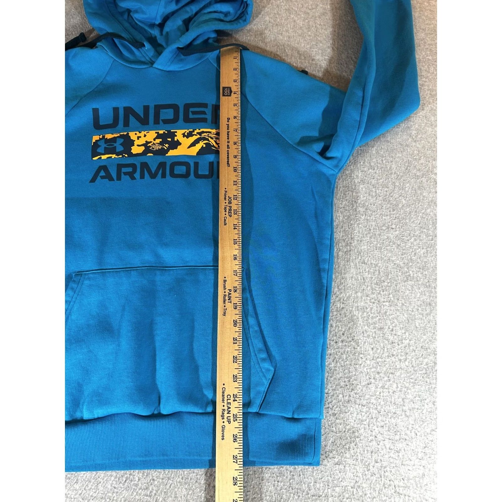 Under Armour Under Armour Hoodie Men Medium Blue Pullover Rival Fleece Signature Sweatshirt Size US M / EU 48-50 / 2 - 6 Thumbnail