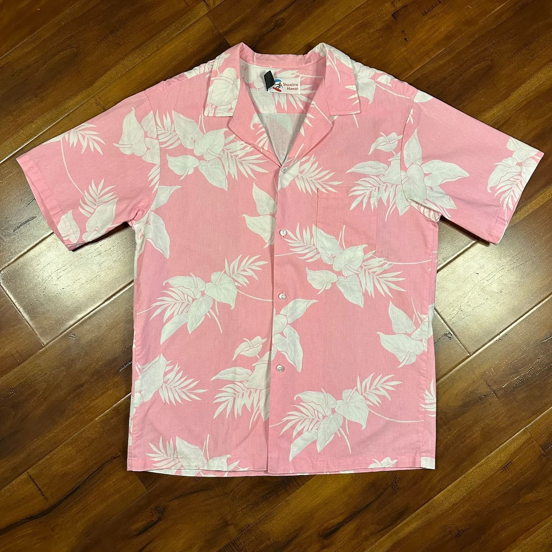 Vintage Shoreline Hawaii Hawaiian Shirt Mens Size XL Pink Floral Mad |  Grailed