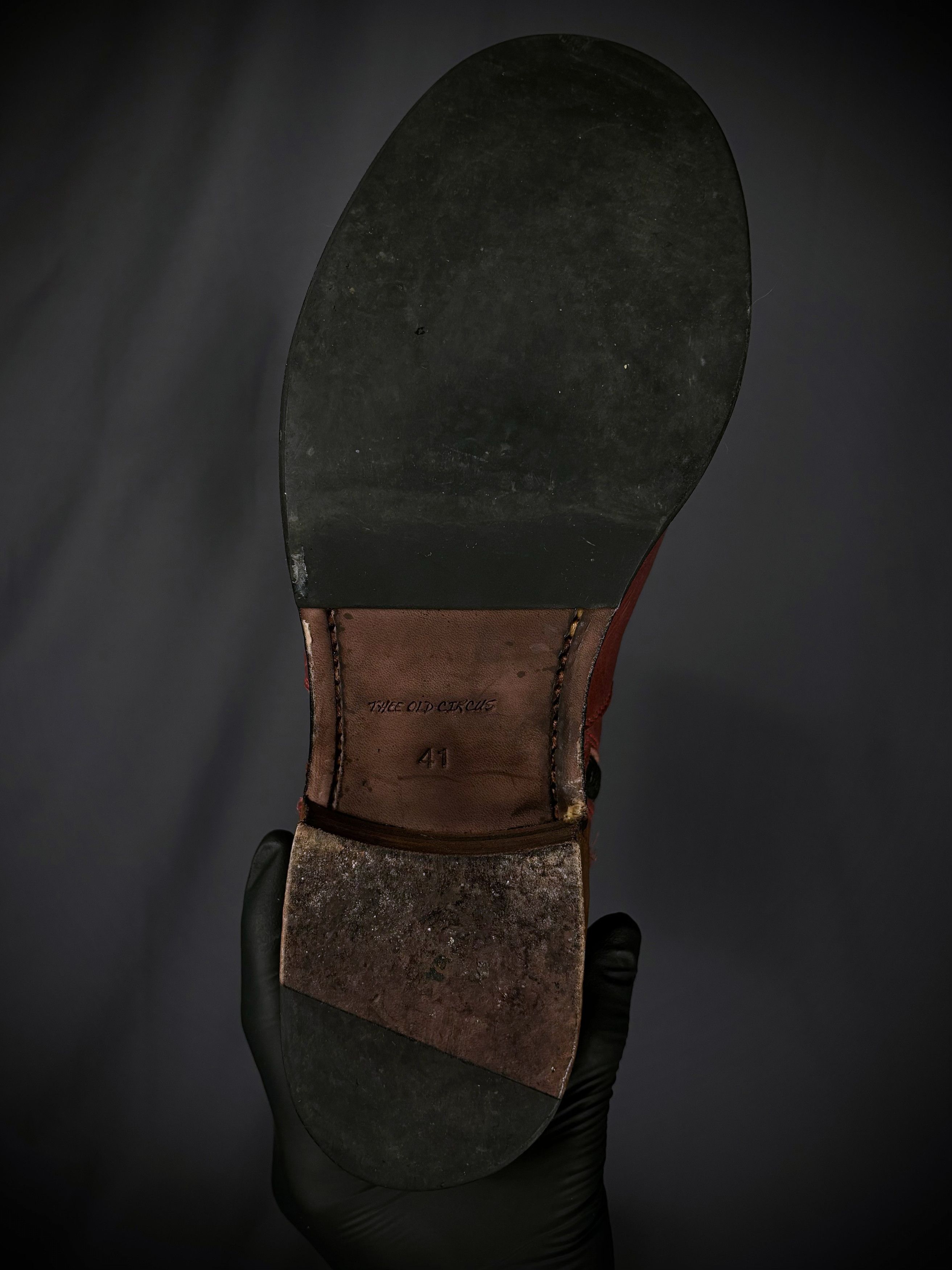 Japanese Brand Thee Old Circus Bullet Leather Side Zip Boots Size US 8.5 / EU 41-42 - 9 Thumbnail