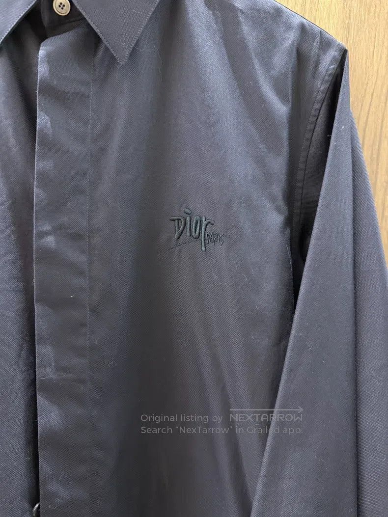 Dior Dior Size38 Pure cotton embroidered logo long-sleeved shirt Size US XXS / EU 40 - 3 Thumbnail