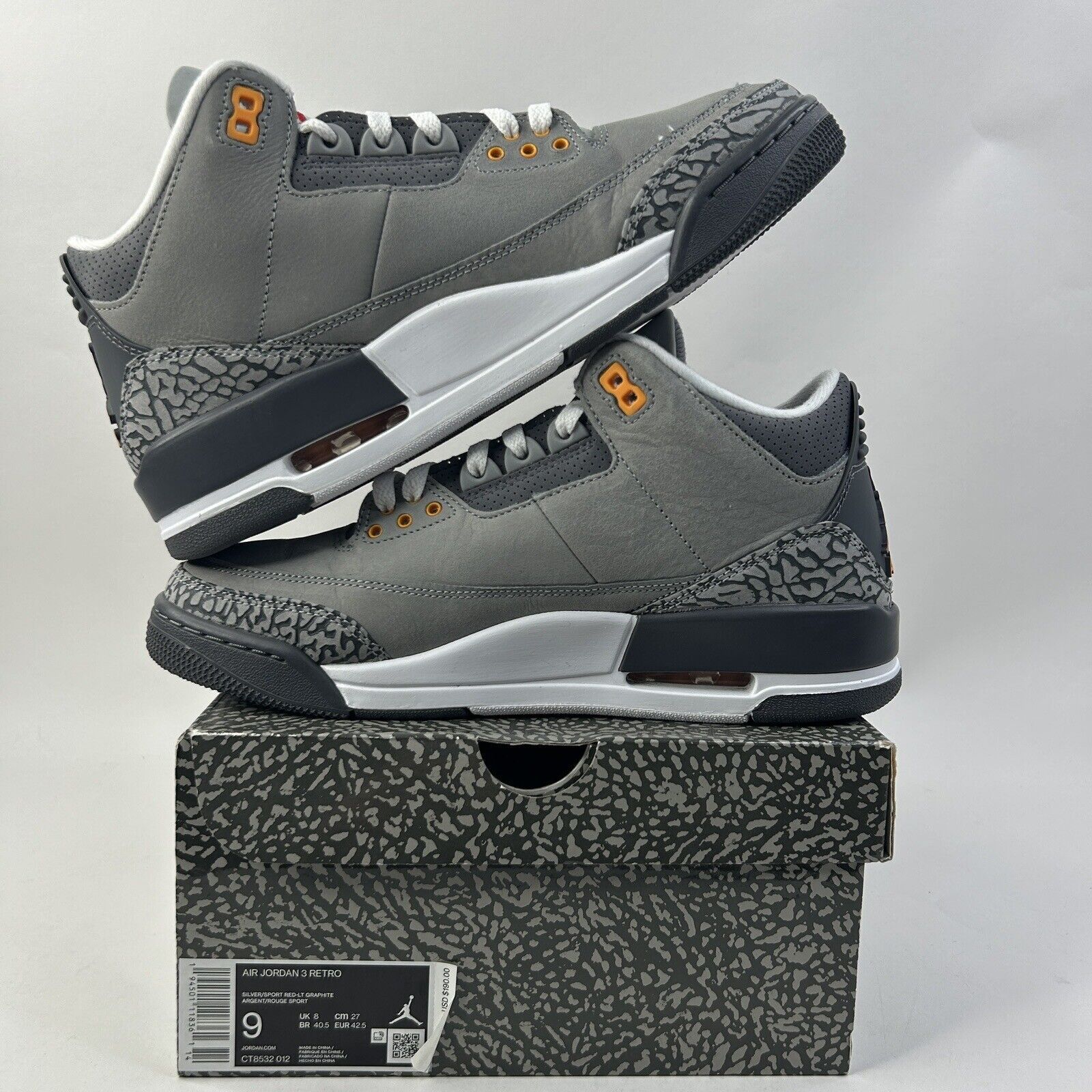 Nike Nike Air Jordan 3 Retro “Cool Grey” 2024 Size US 9 / EU 42 - 3 Thumbnail