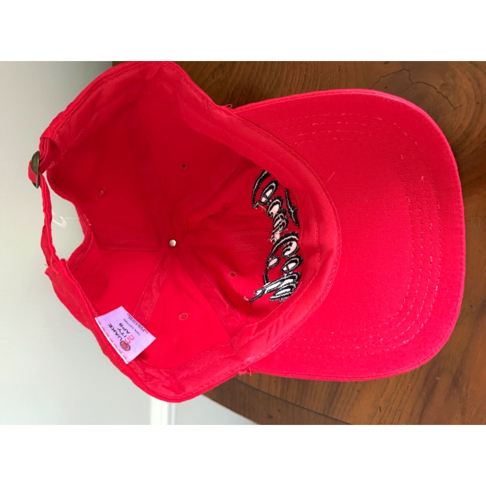 Vintage Coca Cola Zero Sugar Red Embroidered Black Logo Baseball Cap Adjustable Hat Mens NWOT Size ONE SIZE - 4 Thumbnail