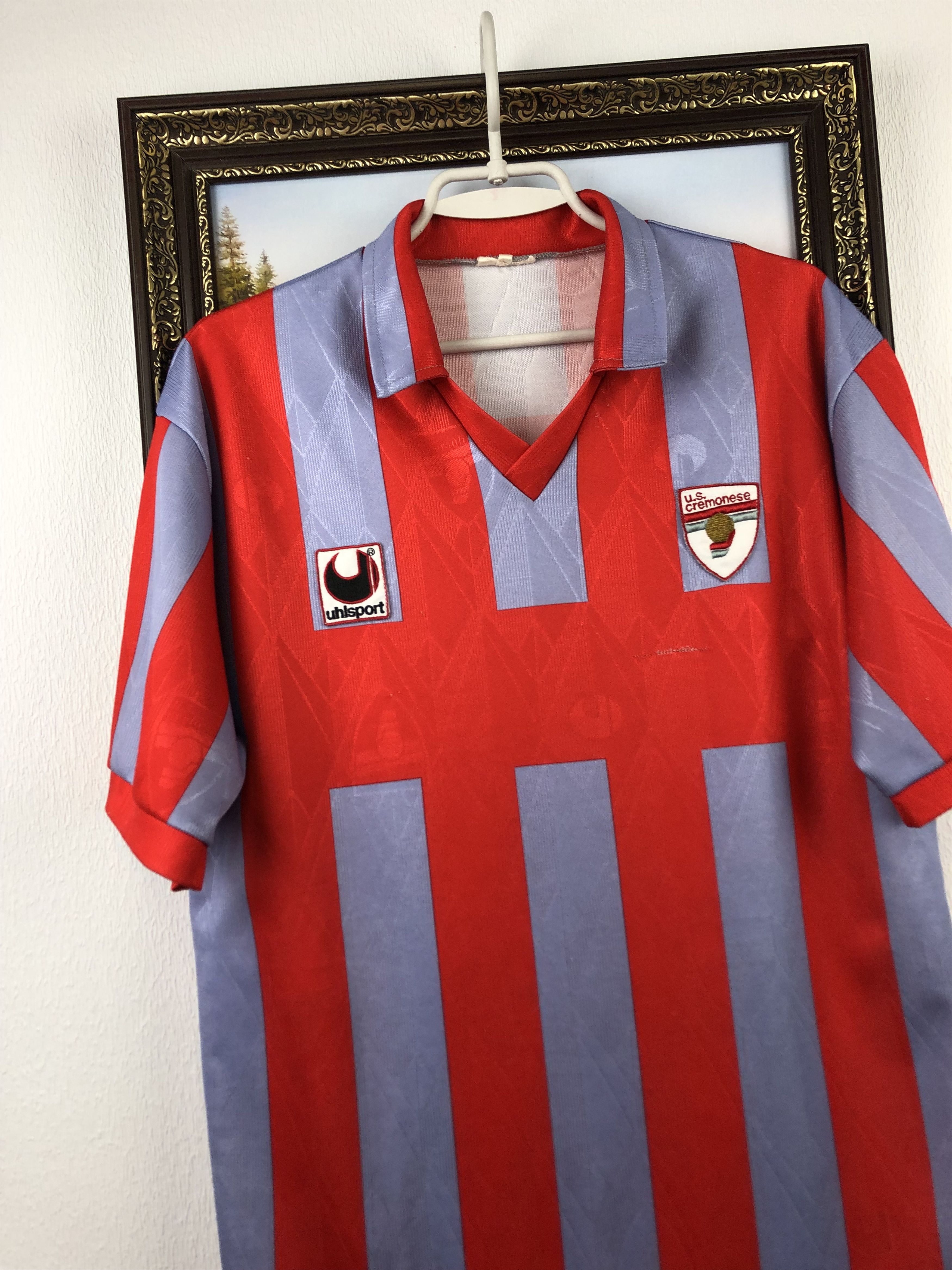 Vintage U.S. Cremonese Home football shirt 1992/1995 Soccer Jersey Size US M / EU 48-50 / 2 - 3 Thumbnail
