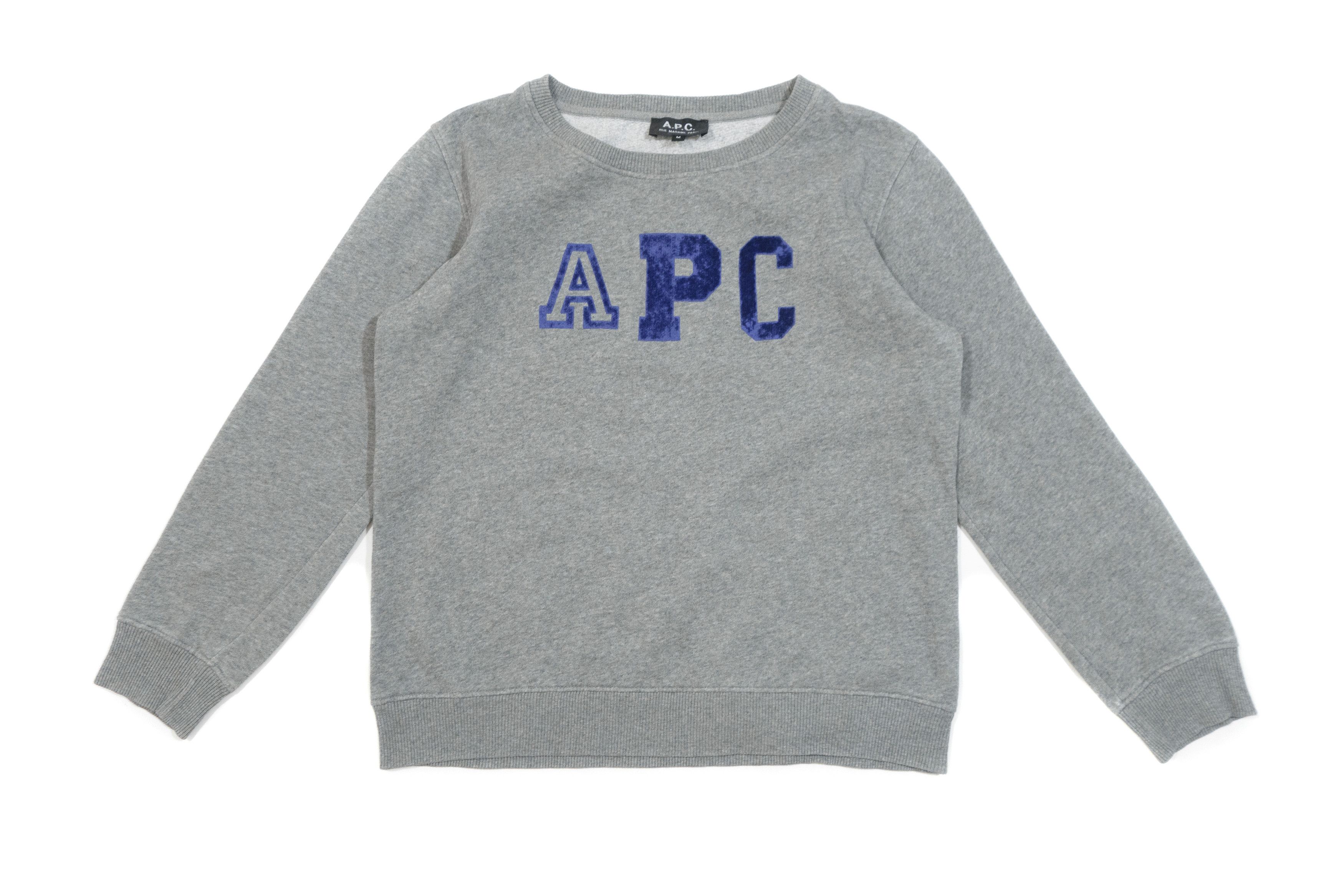 A.P.C. APC Big Logo Basic Sweatshirt Size M / US 6-8 / IT 42-44 - 1 Thumbnail