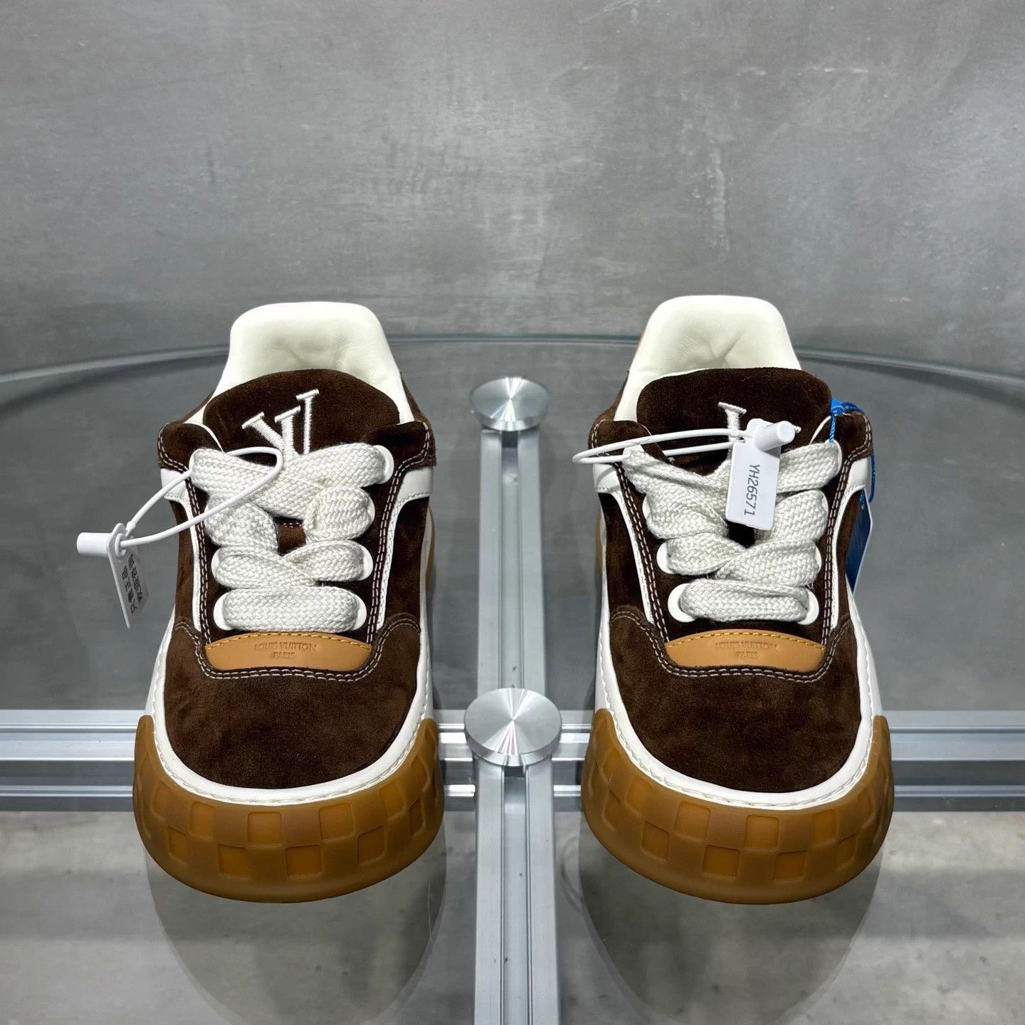 Louis Vuitton LV Tilted Biscuit Shoes Brown UK5.5 (39.5) Size US 6.5 / EU 39-40 - 1 Thumbnail