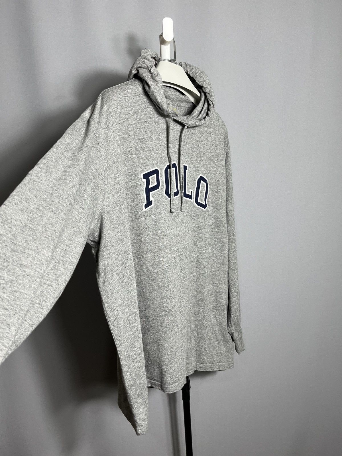 Polo Ralph Lauren × RRL Ralph Lauren Polo Ralph Lauren Hoodie Gray Big Spell Out Logo Lightweight Size US XXL / EU 58 / 5 - 3 Thumbnail