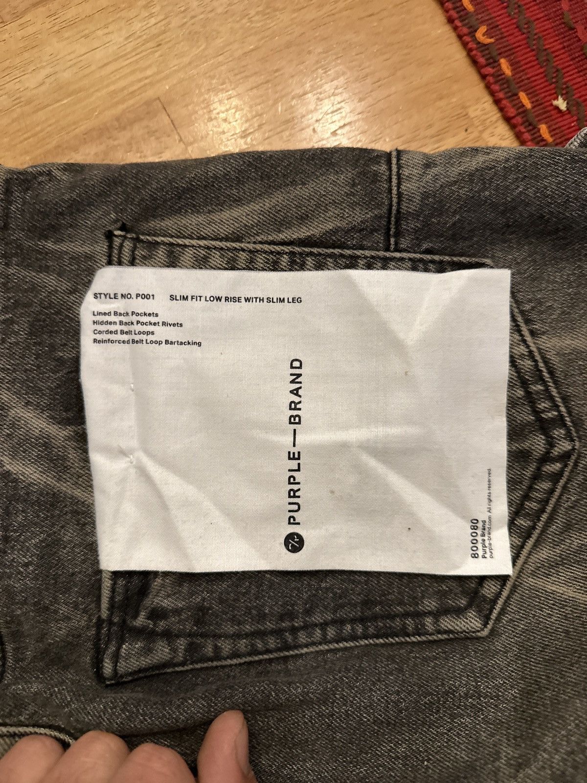 Purple Brand Purple Brand P001 Washed Black Tie Acid Jean Size US 32 / EU 48 - 6 Thumbnail