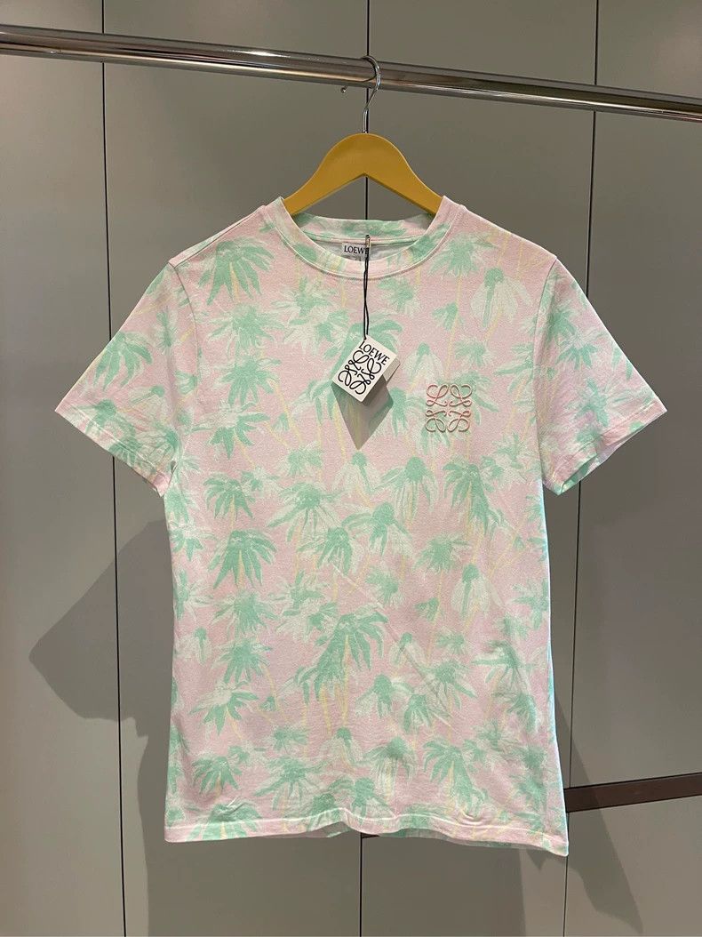 Loewe white palm print short sleeve t-shirt - dmc Size US M / EU 48-50 / 2 - 1 Thumbnail