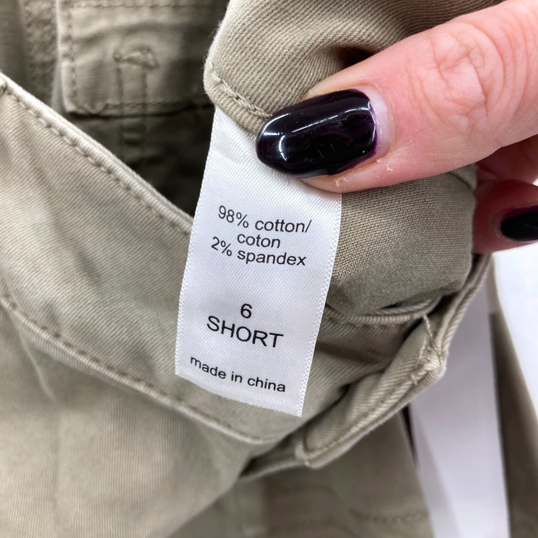 Vintage Maurices Chino Pants Women's 6 Slim Bootcut Khaki Beige Stretch Casual Short 29in Inseam Pants Women Size 28" / US 6 / IT 42 - 6 Thumbnail