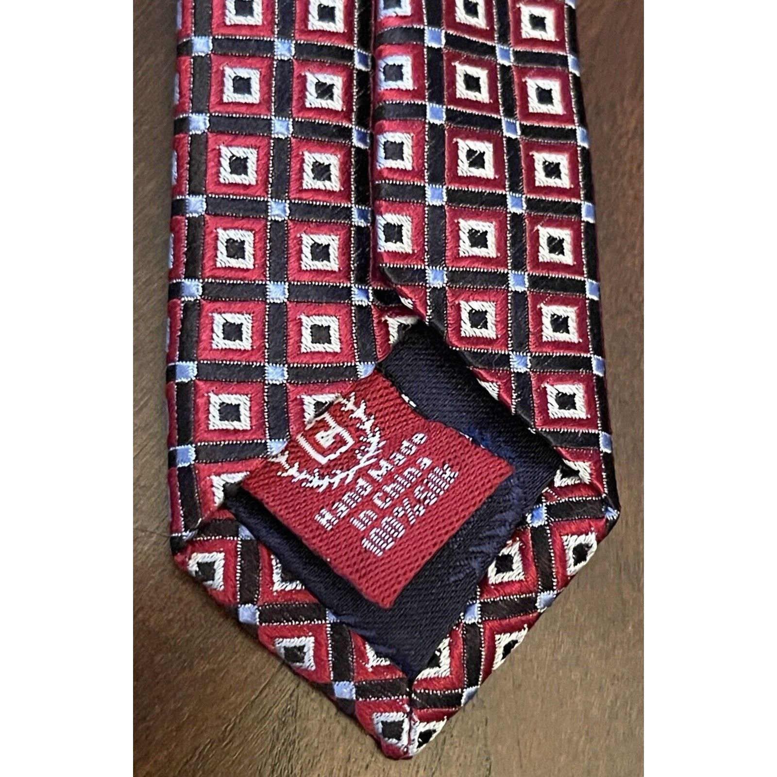 Chaps Chaps Red Black Hand Made 100% Silk Made In China Size ONE SIZE - 7 Thumbnail