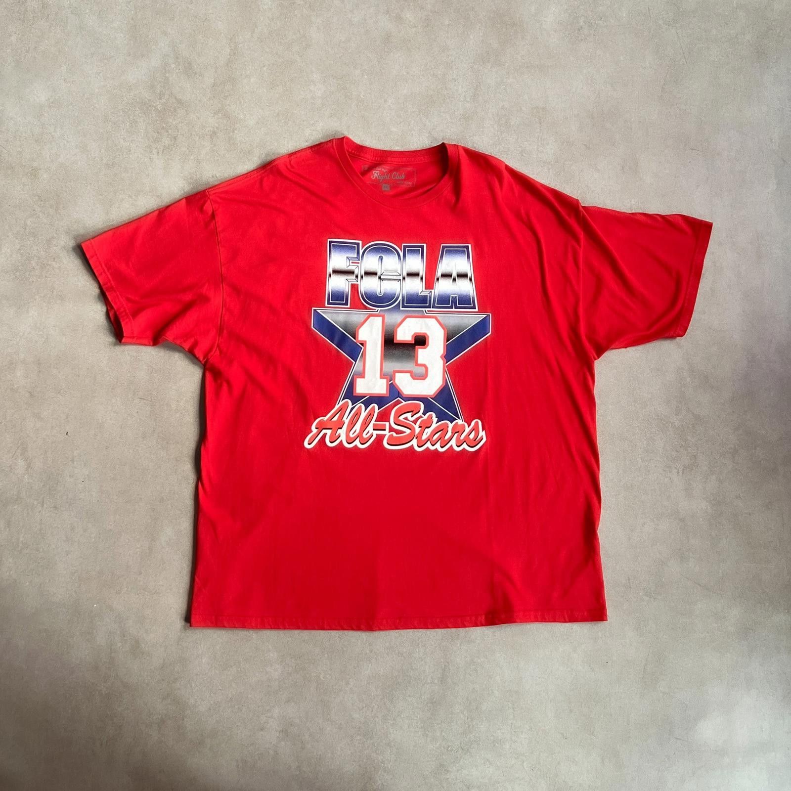 Designer 2000s Rare Flight Club Los Angeles Red T Shirt - 3XL Size US XXL / EU 58 / 5 - 1 Thumbnail