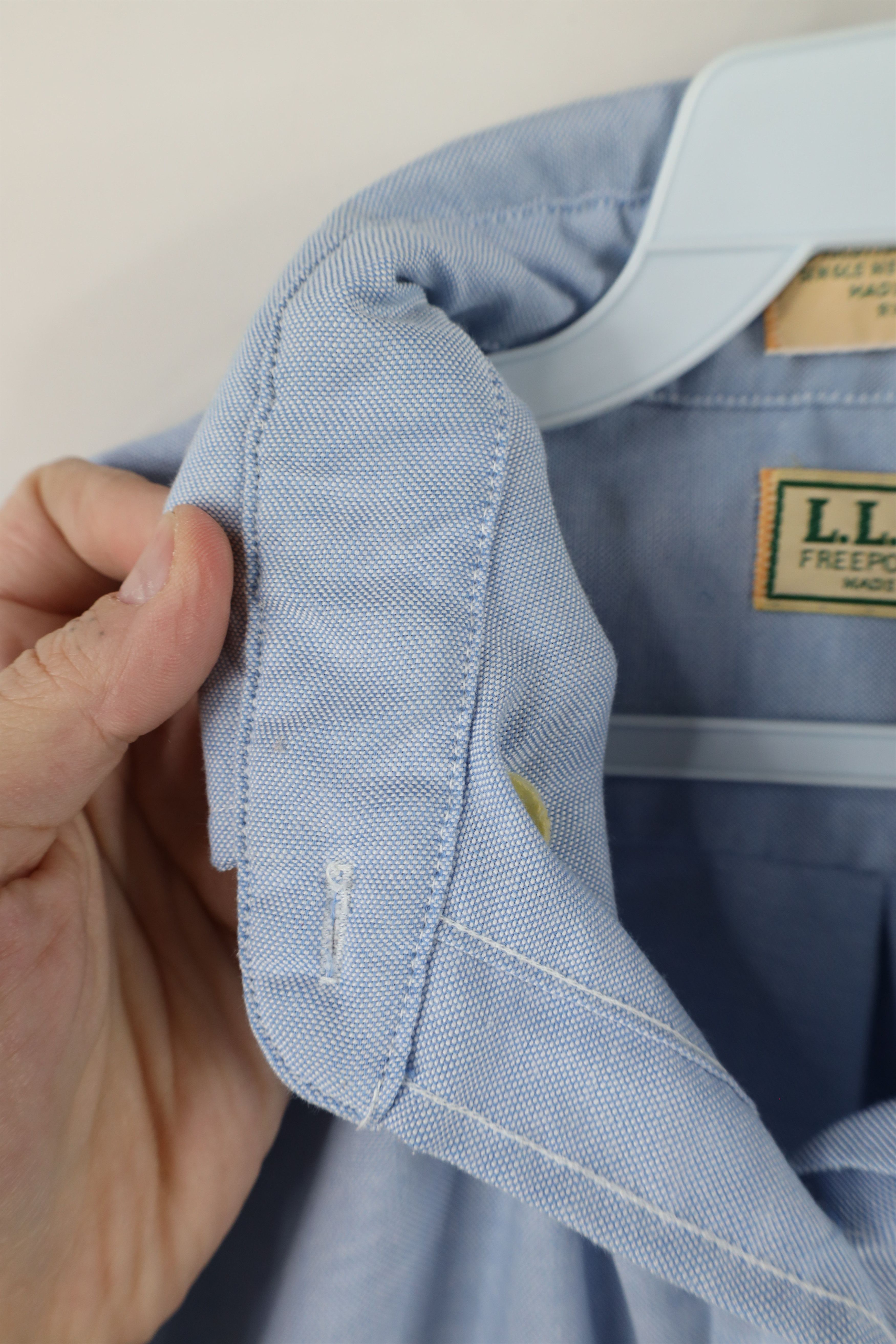 L.L. Bean × Vintage Vintage 90s LL Bean Tailoring Oxford Button Down Shirt USA Size US L / EU 52-54 / 3 - 7 Thumbnail