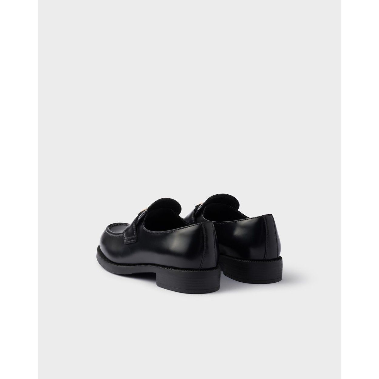 Prada PRADA Equal $1270 Black Brushed Leather Loafers New & Authen Size US 6 / IT 36 - 5 Thumbnail