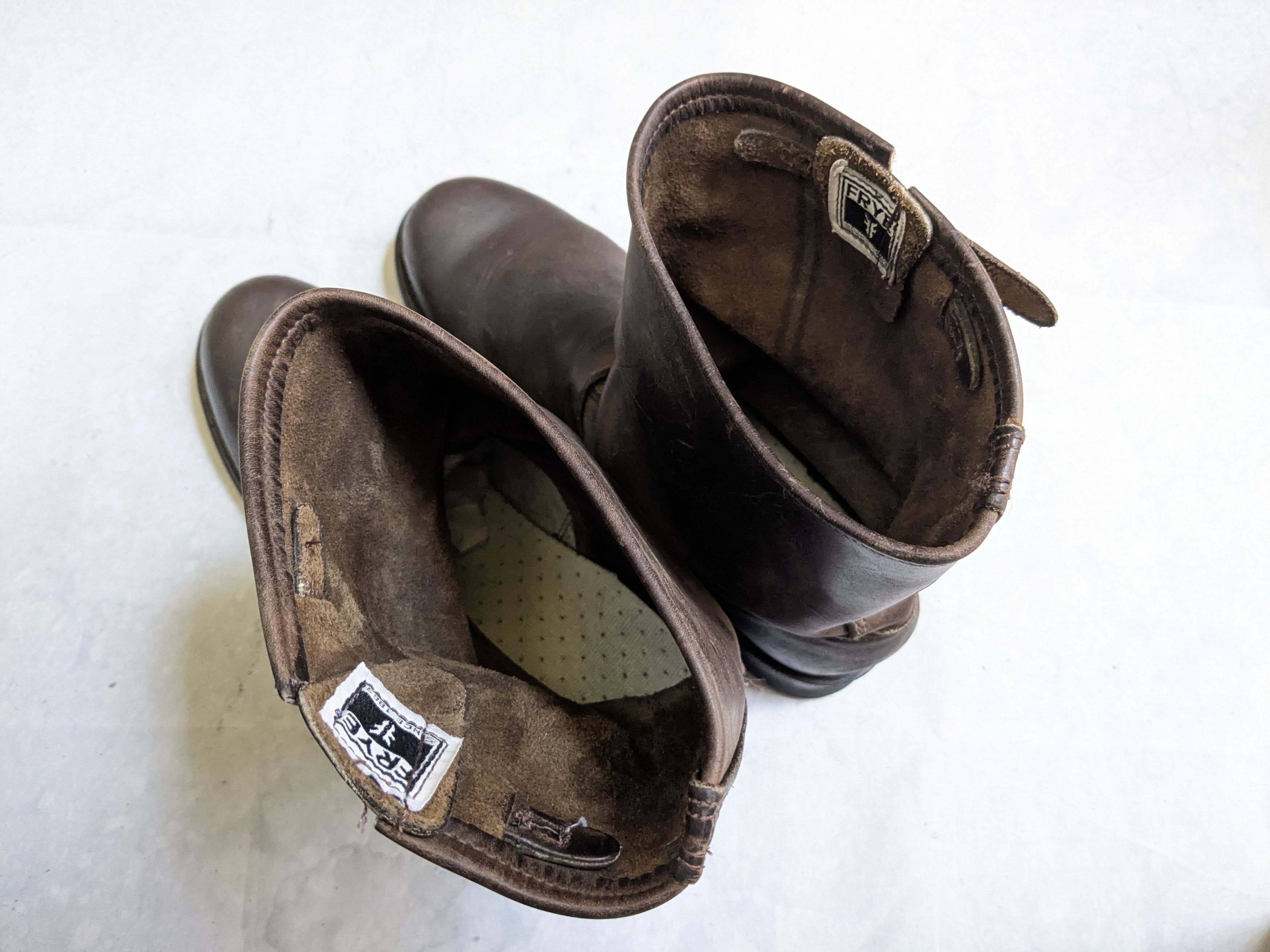 Frye Frye Engineer Boots Brown 12 M Leather Buckle Strap USA Size US 12 / EU 45 - 12 Thumbnail