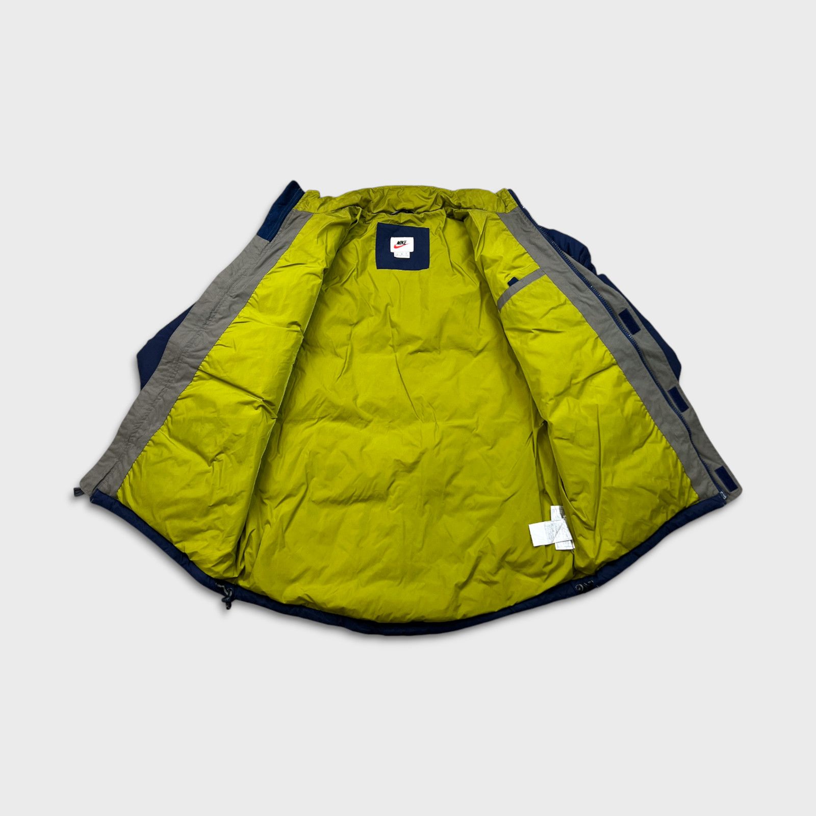 Nike × Vintage Nike Sportswear Jacket Large Swoosh Full Zip Puffer 90s Coat Size US L / EU 52-54 / 3 - 5 Thumbnail