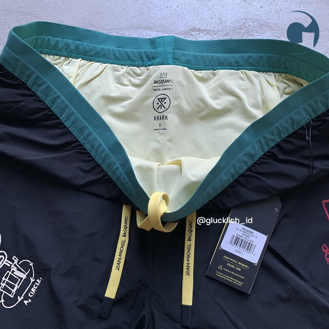 Roark Roark, Run Amok x Jean Michel Basquiat Alta 5” Short Size US 34 / EU 50 - 5 Thumbnail
