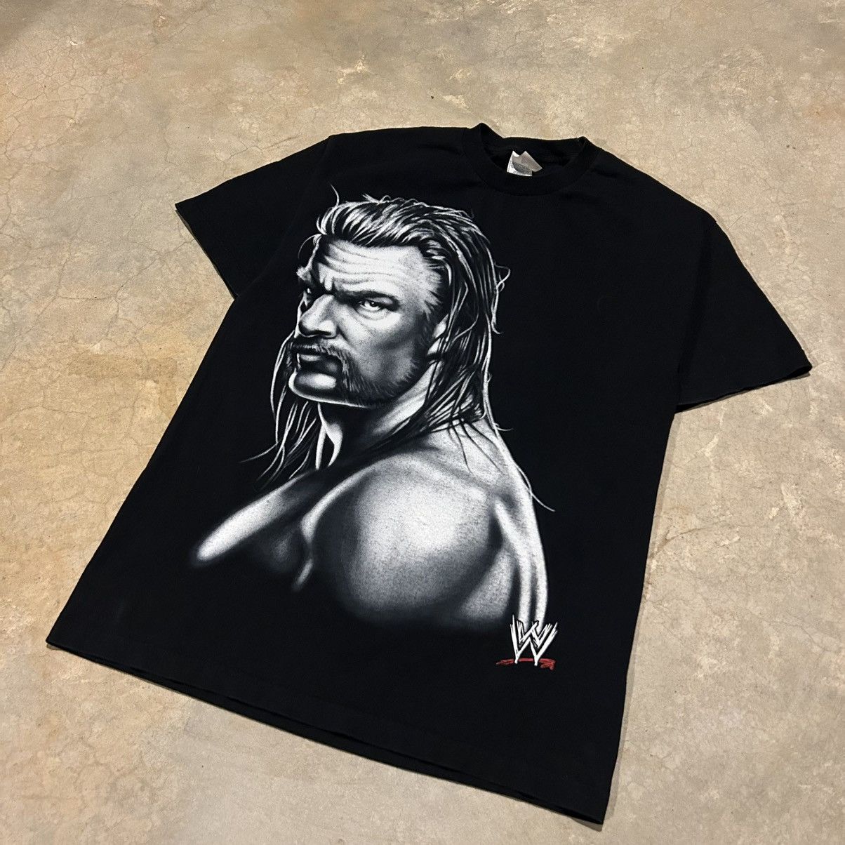 Vintage × WCW/nWo × WWE Crazy Vintage Y2K Triple H Big Face Wrestling Tee WWE WCW Size US L / EU 52-54 / 3 - 2 Thumbnail