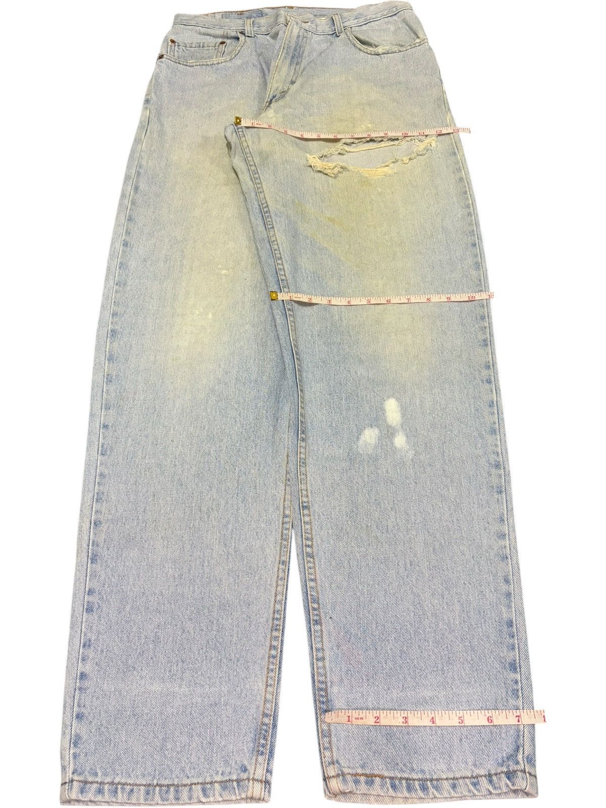 Levi's Vintage 90s Levis 560 Mud Wash Distressed Jeans Size 32" / US 10 / IT 46 - 8 Thumbnail