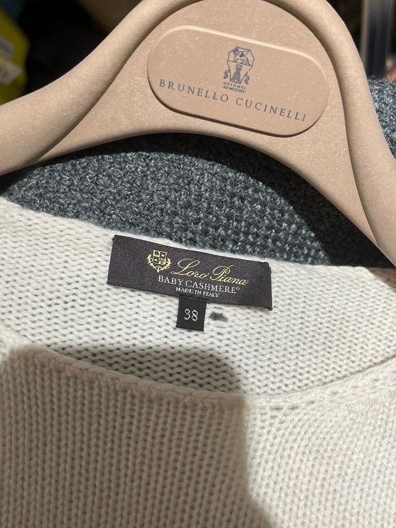 Loro Piana LORO PIANA Chicken yellow cashmere sweater Size XS / US 0-2 / IT 36-38 - 4 Thumbnail