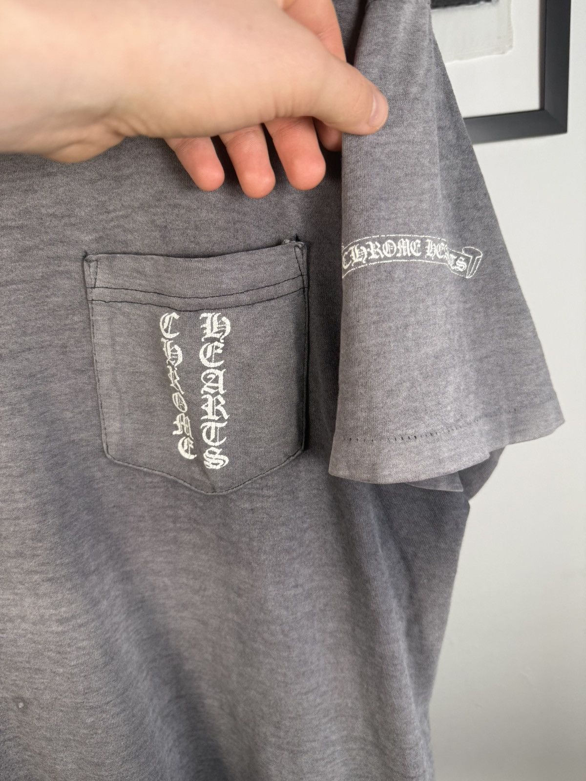 Chrome Hearts ULTIMATE VINTAGE CHROME⛓️90s THRASHED & SUNFADED LOGO POCKET Size US L / EU 52-54 / 3 - 5 Thumbnail