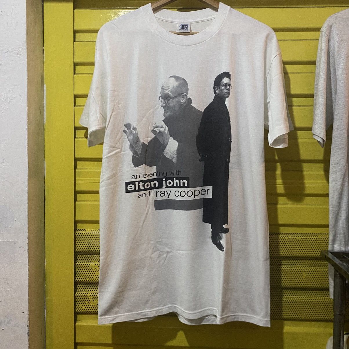 Band Tees × Vintage Vintage Elton John and Ray Cooper Band Tee Size US L / EU 52-54 / 3 - 1 Thumbnail