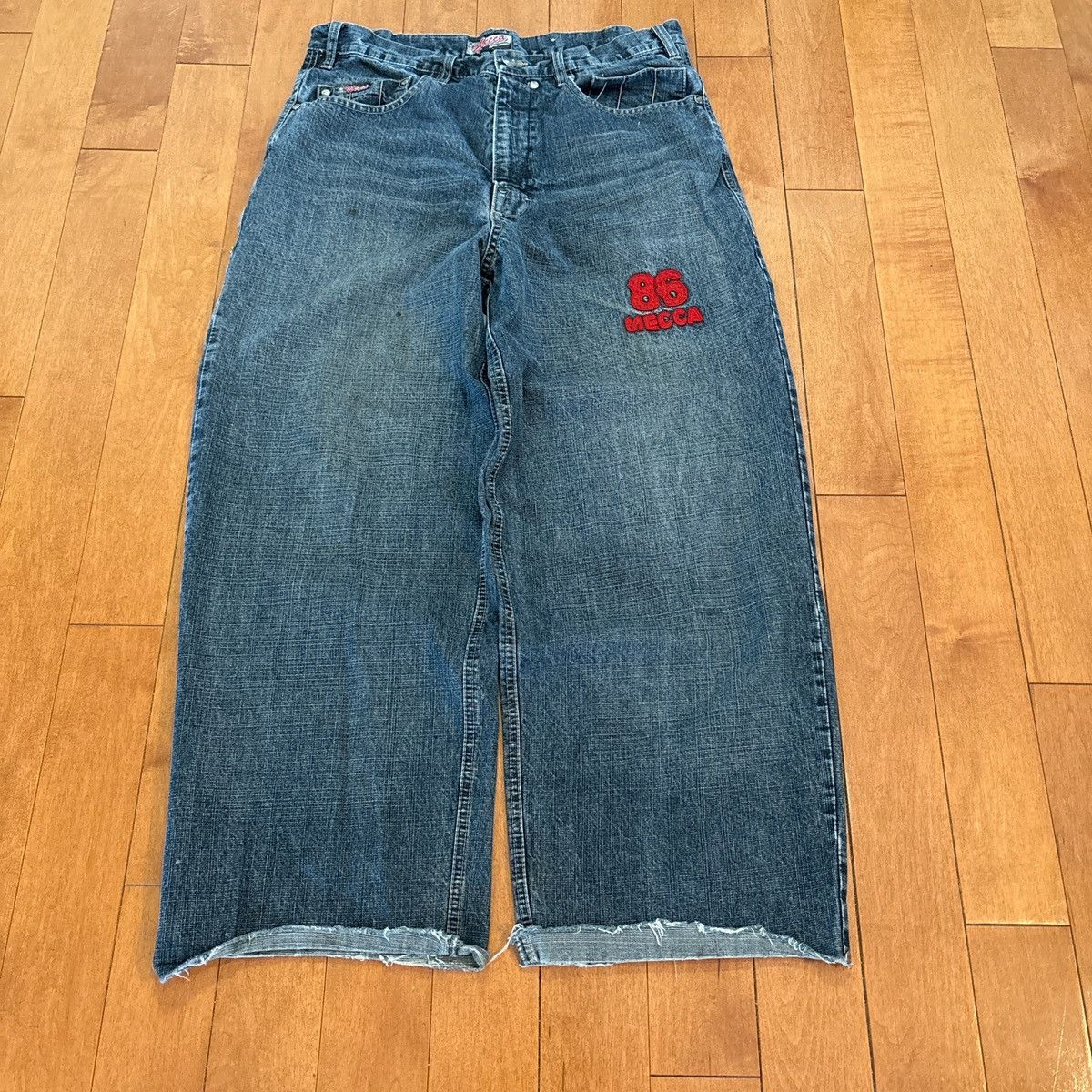 JNCO × Mecca × Vintage Y2K BAGGY MECCA JEANS Size US 34 / EU 50 - 4 Thumbnail