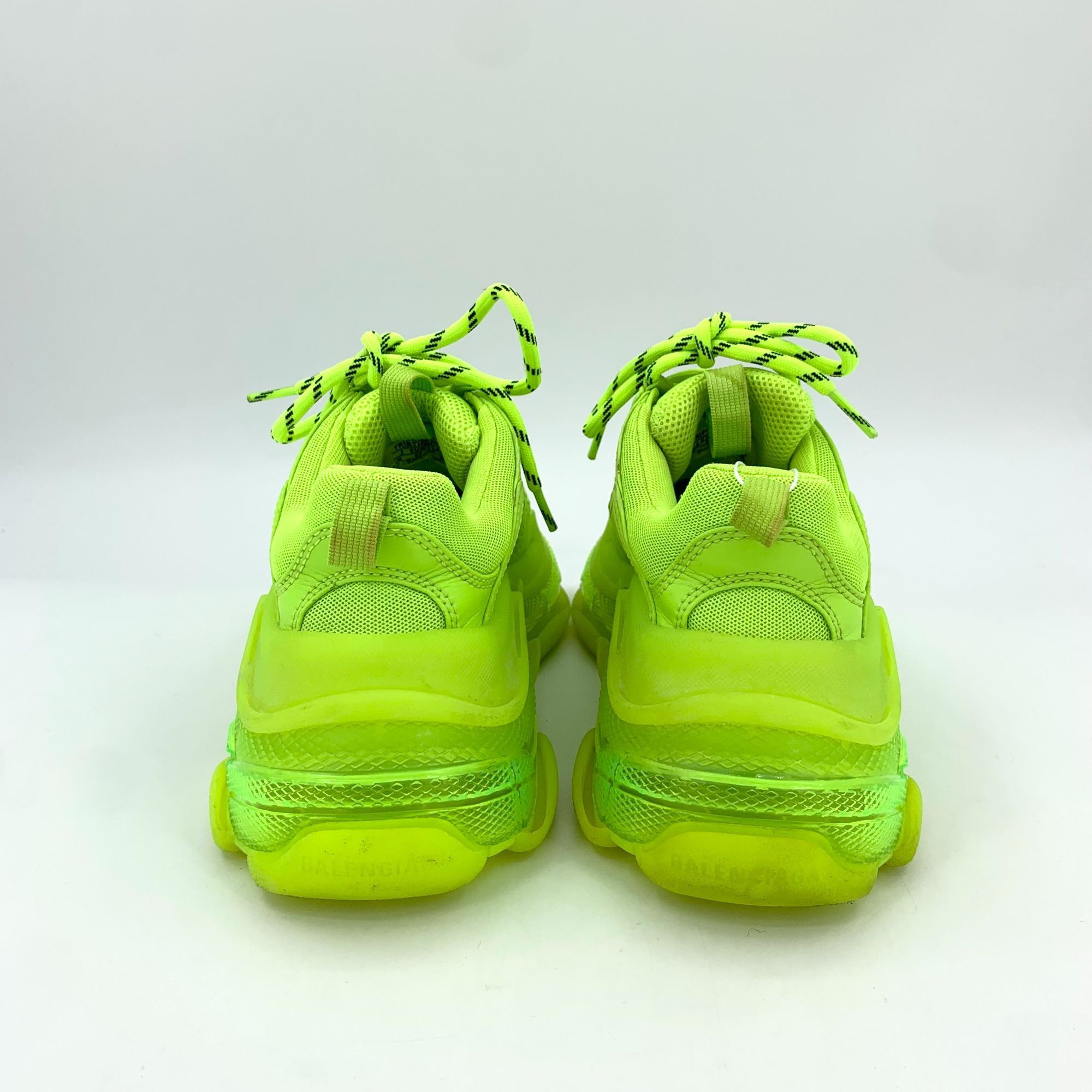 Balenciaga Balenciaga Fluorescent Yellow Triple S Sneakers Size 37 Mesh Size US 7 / IT 37 - 9 Thumbnail