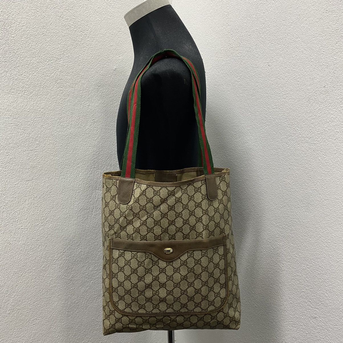 Gucci ‼️LASTDROP‼️ AUTHENTIC VINTAGE GUCCI GG SUPREME TOTE BAG Size ONE SIZE - 18 Thumbnail