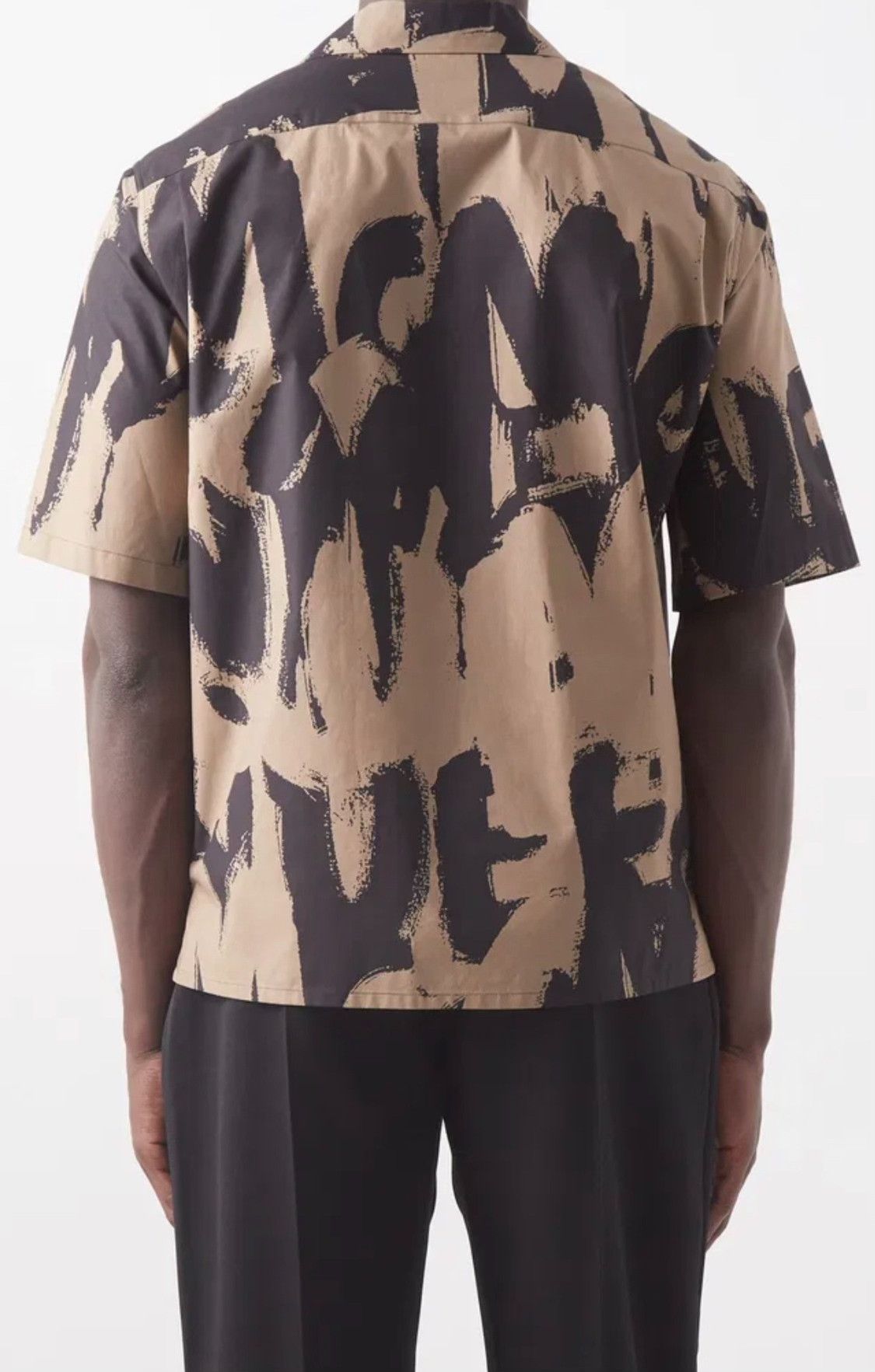 Alexander McQueen Alexander McQueen Graffiti Logo Short-Sleeve Shirt Size US XXS / EU 40 - 1 Thumbnail