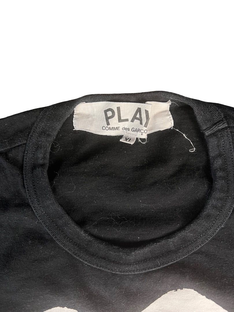 Comme des Garcons CDG PLAY Large Heart Tee – Black / White – Men’s XL – 2017 Size US XL / EU 56 / 4 - 2 Thumbnail
