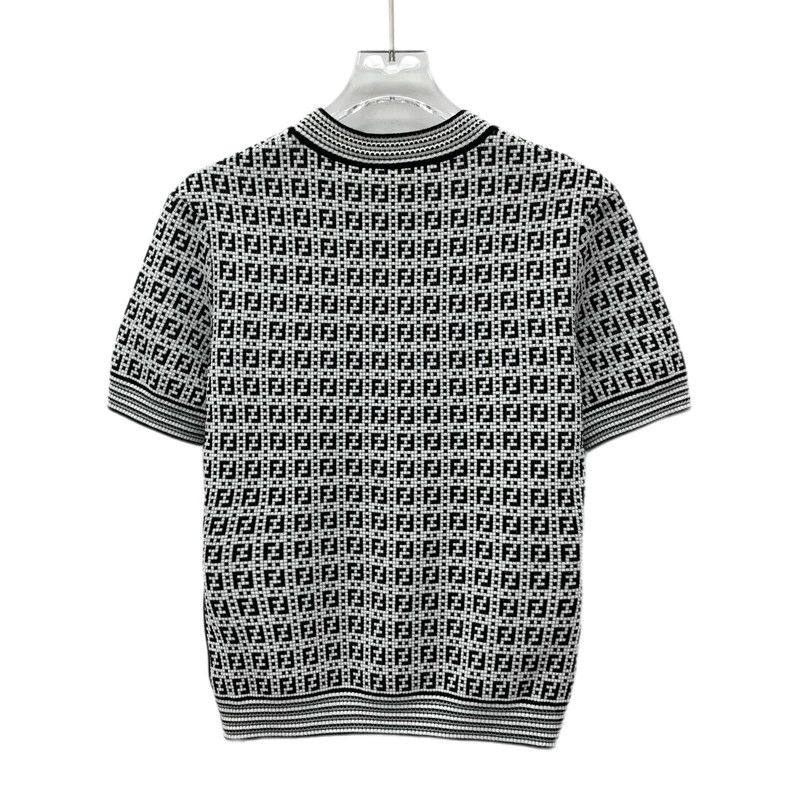 Fendi FENDI Multicolor logo letter inlaid jacquard full-print cr Size XS / US 0-2 / IT 36-38 - 2 Thumbnail