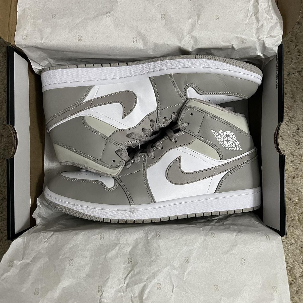nike jordan 1 grey white